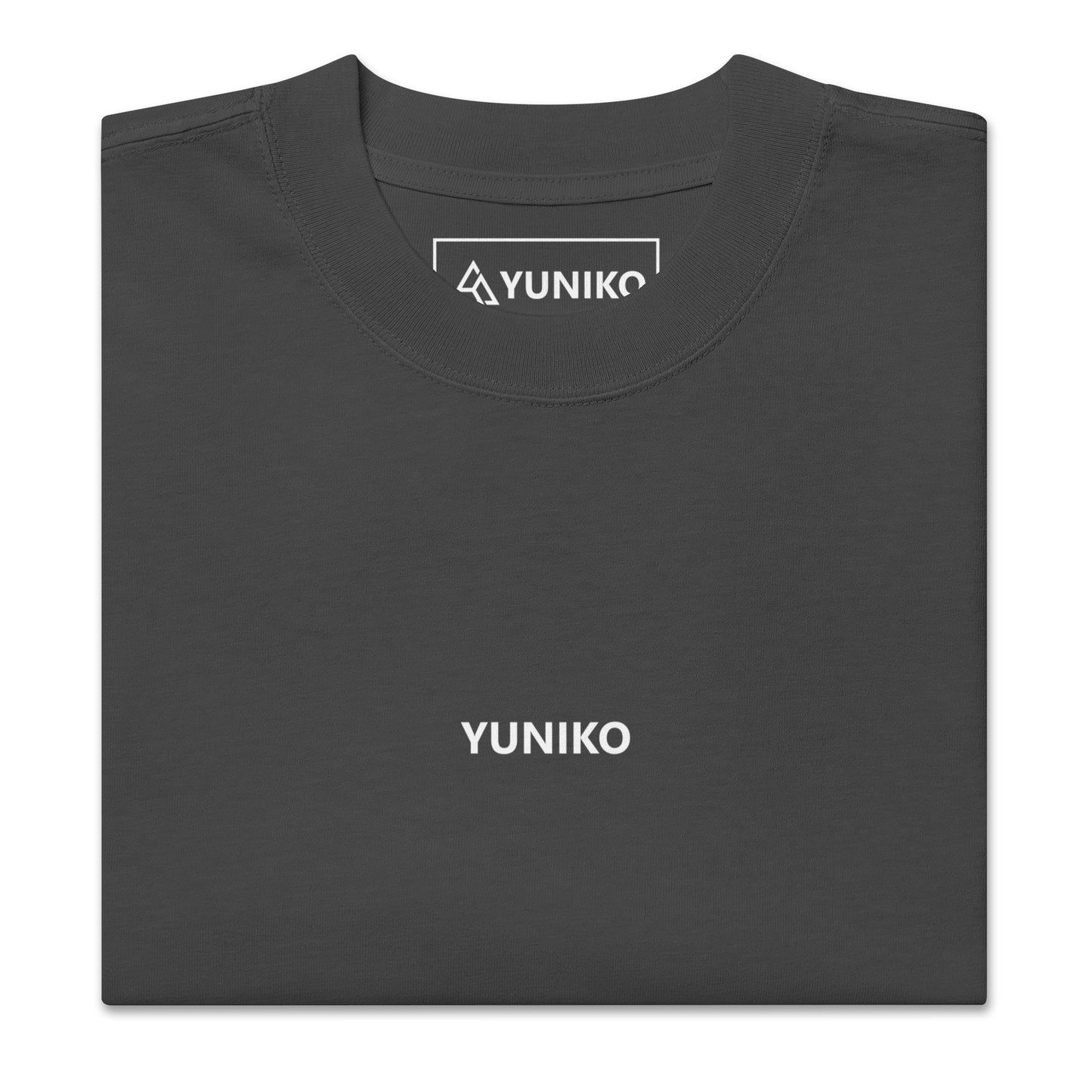 Yuniko Oversized T-Shirt | Yuniko Front - Black