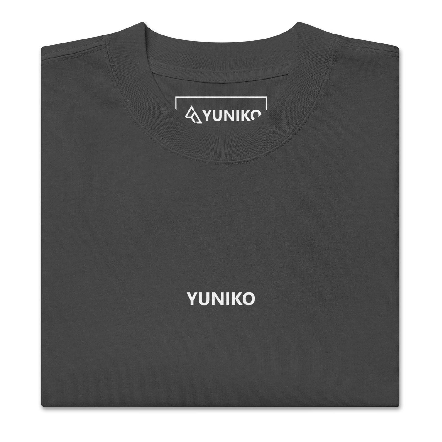 Yuniko Oversized T-Shirt | Yuniko Front - Black