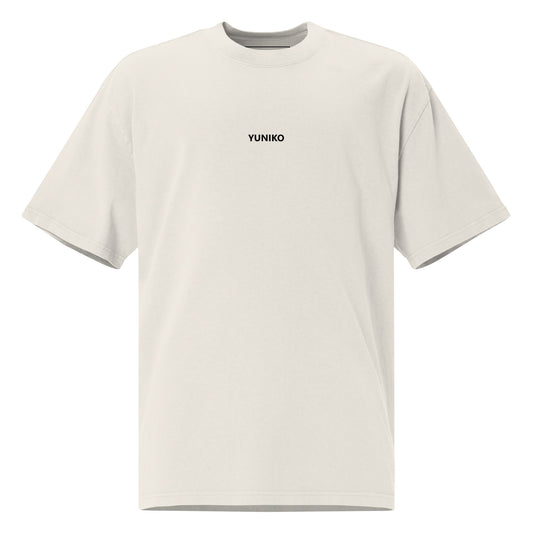 Yuniko Oversized T-Shirt | Yuniko Front - Bone