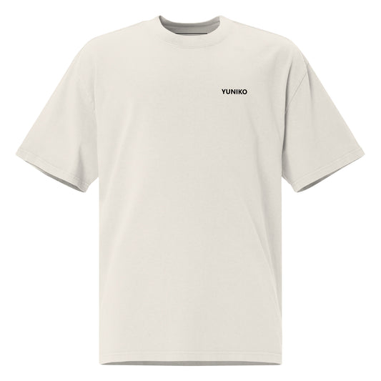 Yuniko Oversized T-Shirt | Yuniko Front Side - Bone