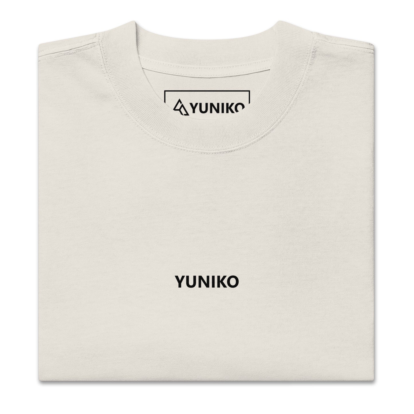 Yuniko Oversized T-Shirt | Yuniko Front - Bone